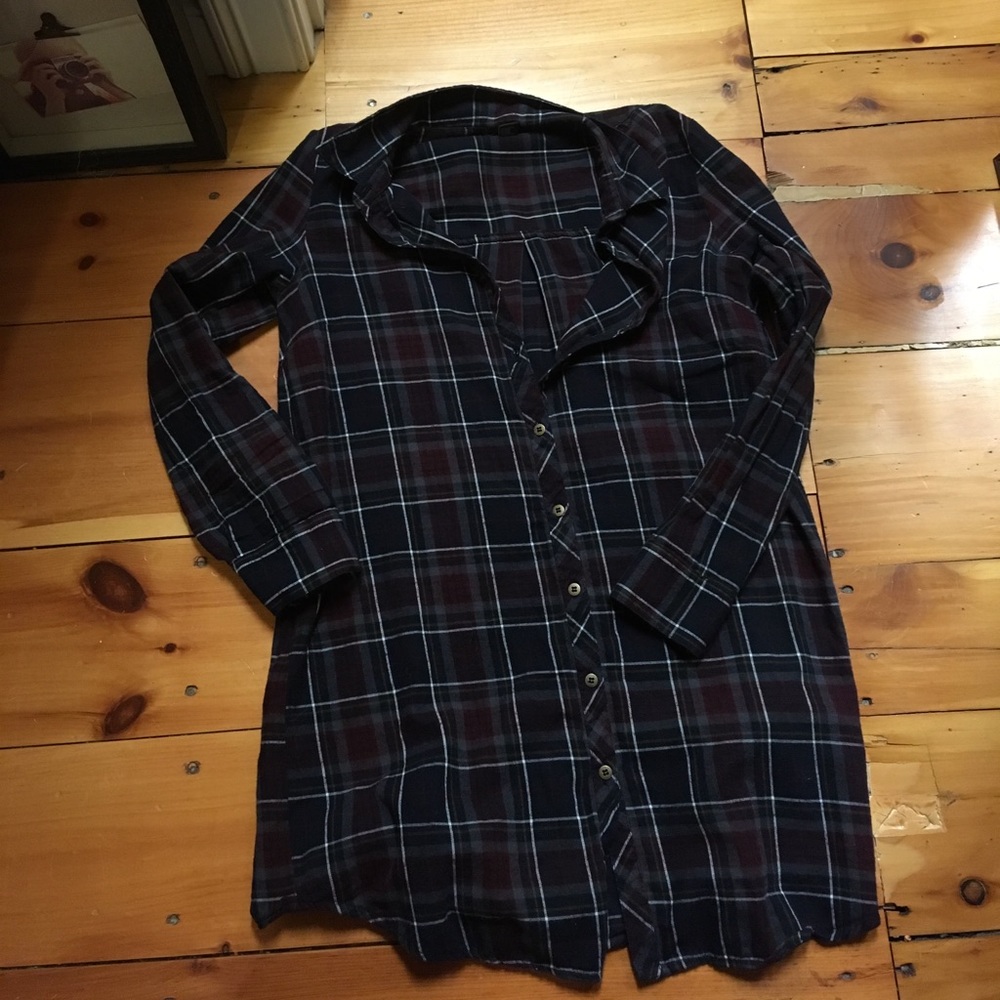 Forever 21 flannel shirt dress
